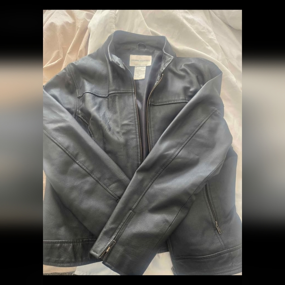 100% Genuine Leather Jacket By Premiere Collection